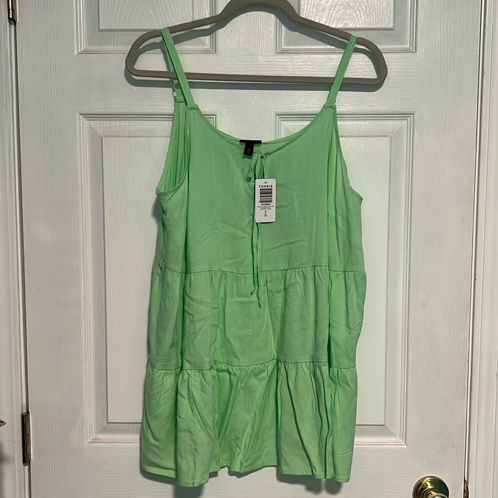 NWT Torrid Tiered Tie Front Cami